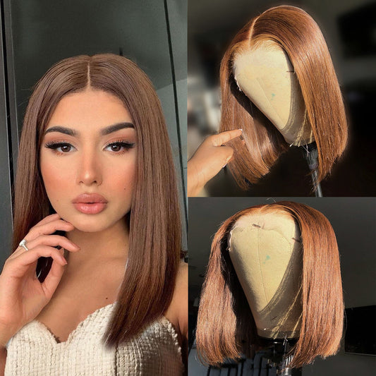 10inch 13x4 Lace Front Straight Bob Wig